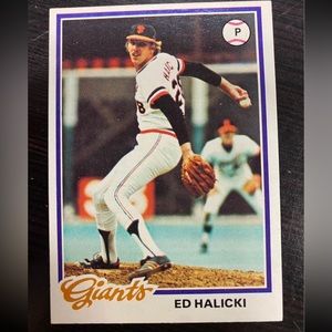 1978 Topps Baseball #107 Ed Halicki - San Francisco Giants